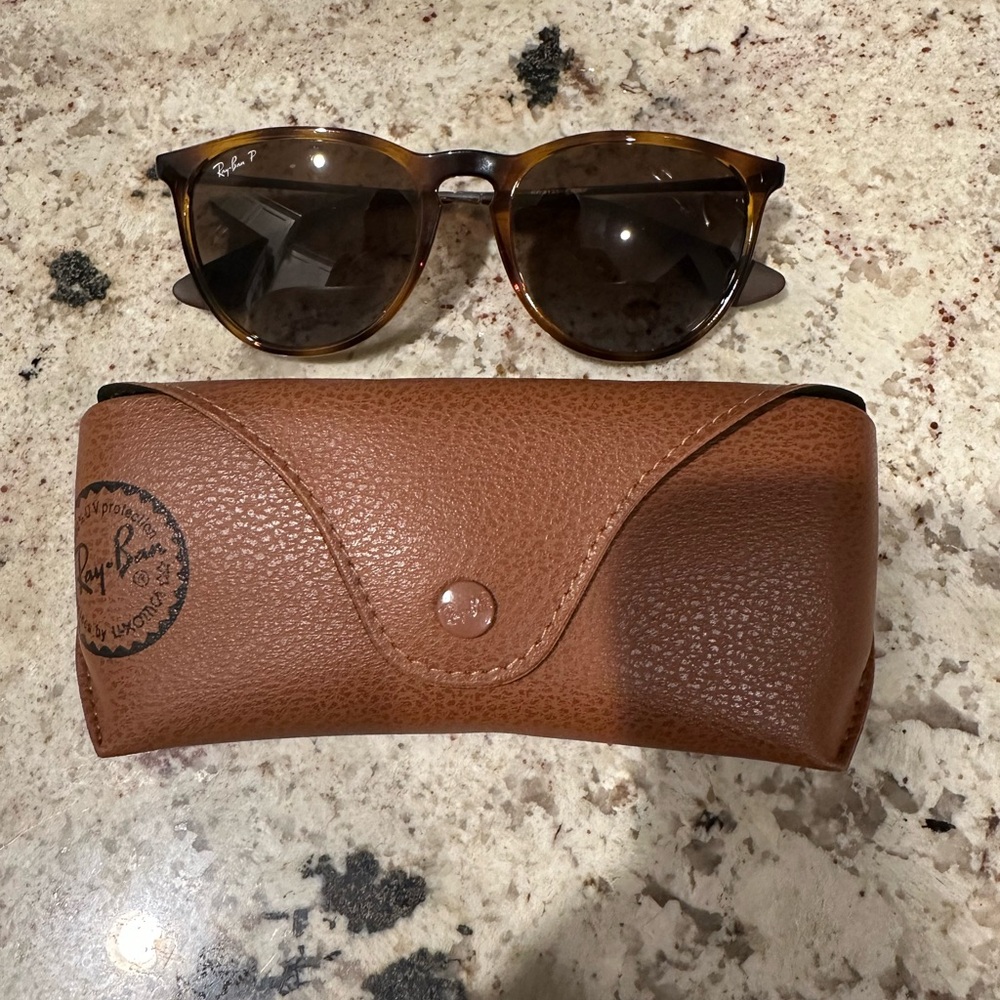 Ray-Ban Erika Classic Sunglasses with Brown Case